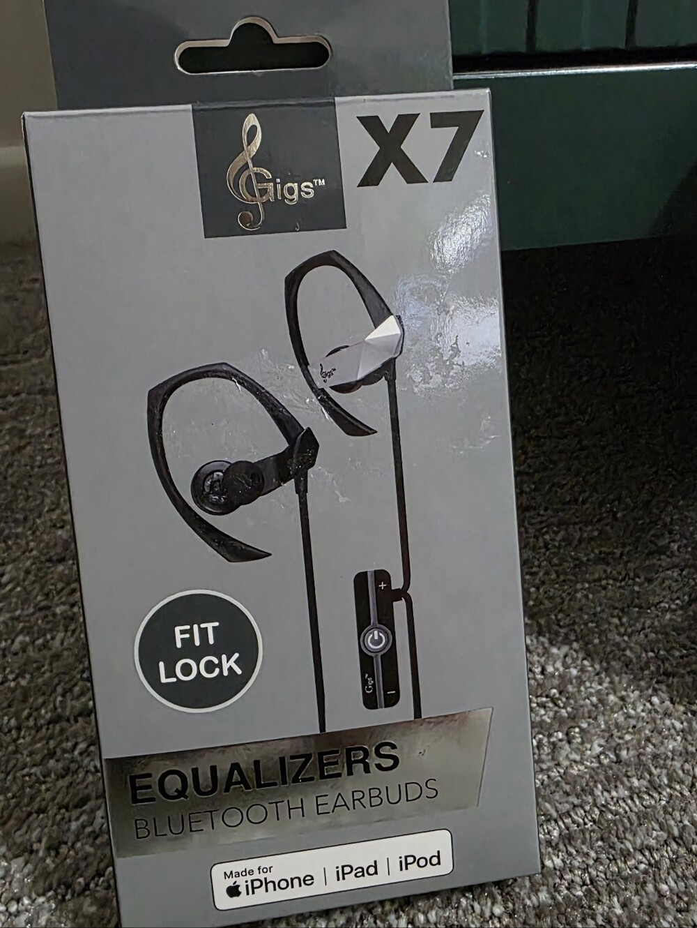 New Gigs X7 Equalizers Wireless Bluetooth Earbuds Featuring A 'Fit Lock" Design